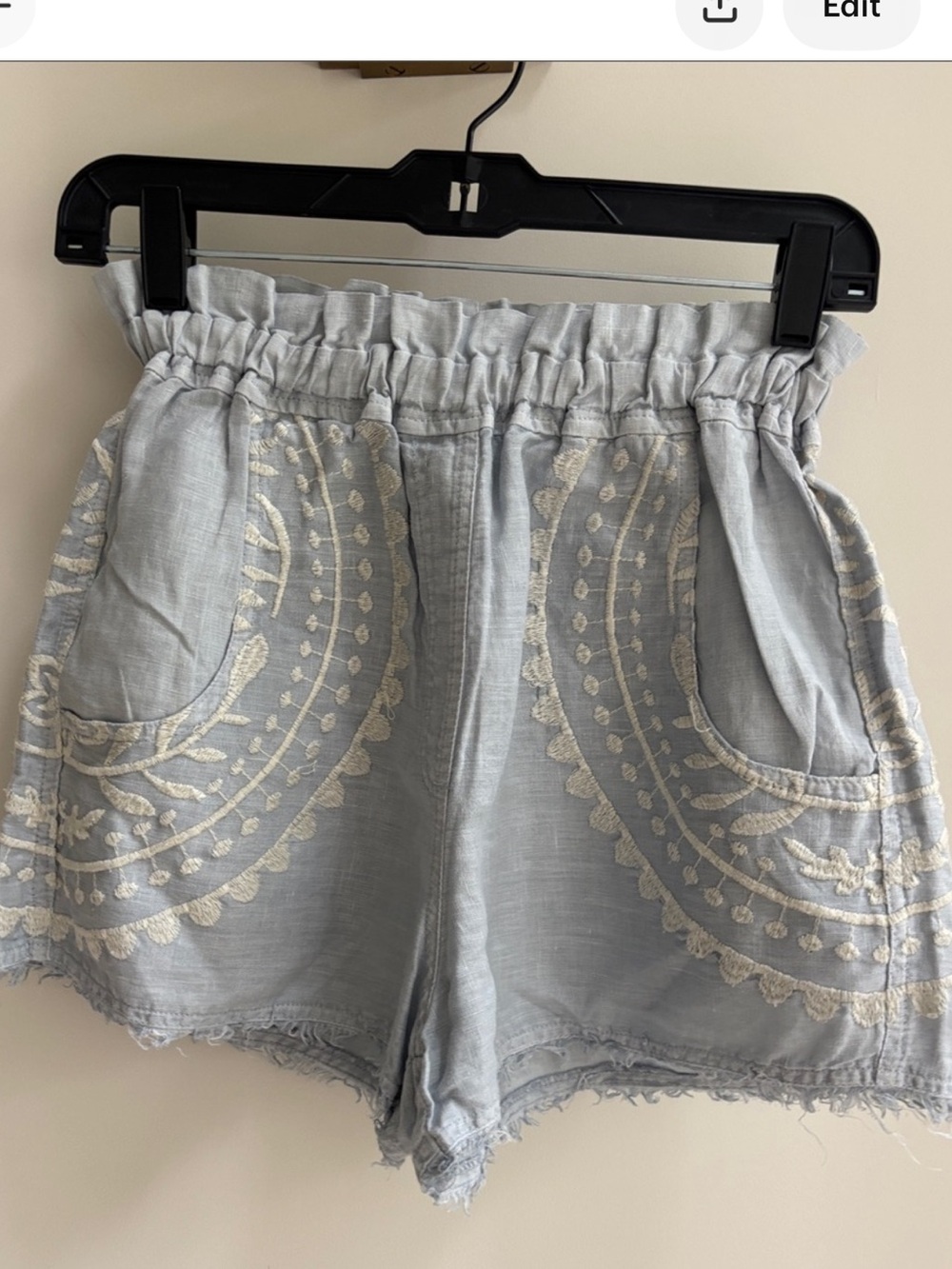 Greek Archaic Kori Linen Shorts Sz M